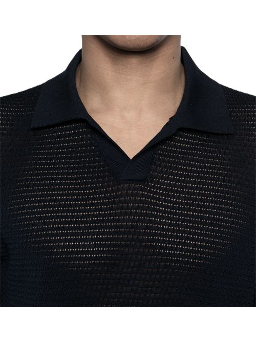 TagliatorePolo T-shirt Finday traforata TAGLIATORE | FINLAYPE PWE26-02 26E233NERO